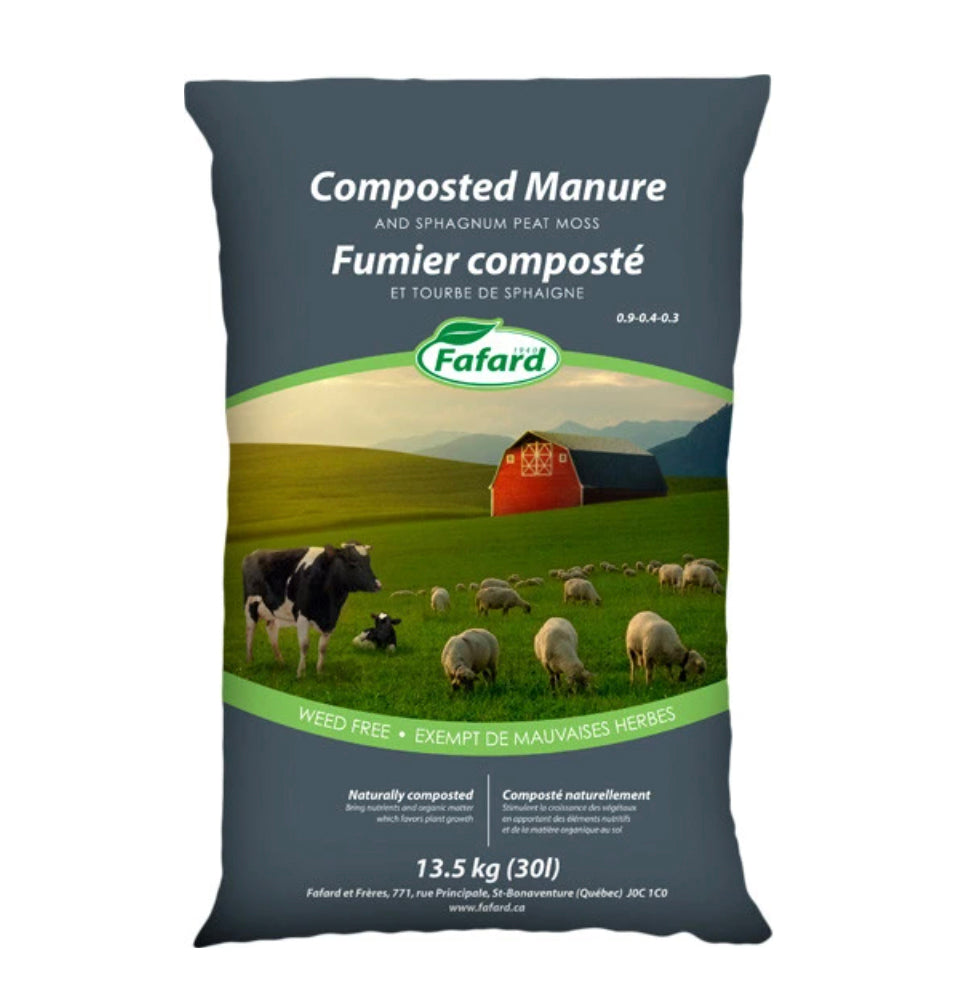 FAFARD COMPOSTED MANURE WITH SPHAGNUM PEAT MOSS
